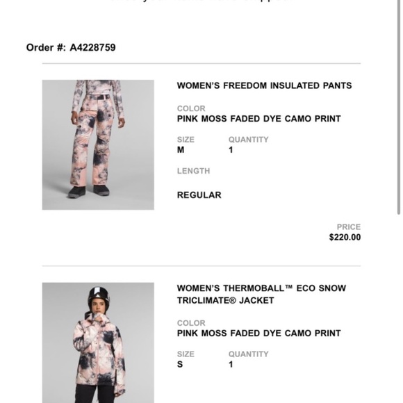 NORTH FACE WOMEN'S SKI JACKET & PANTS EXCELLENT CONDITION SIZE SMALL/MEDIUM  WOR - Picture 2 of 13